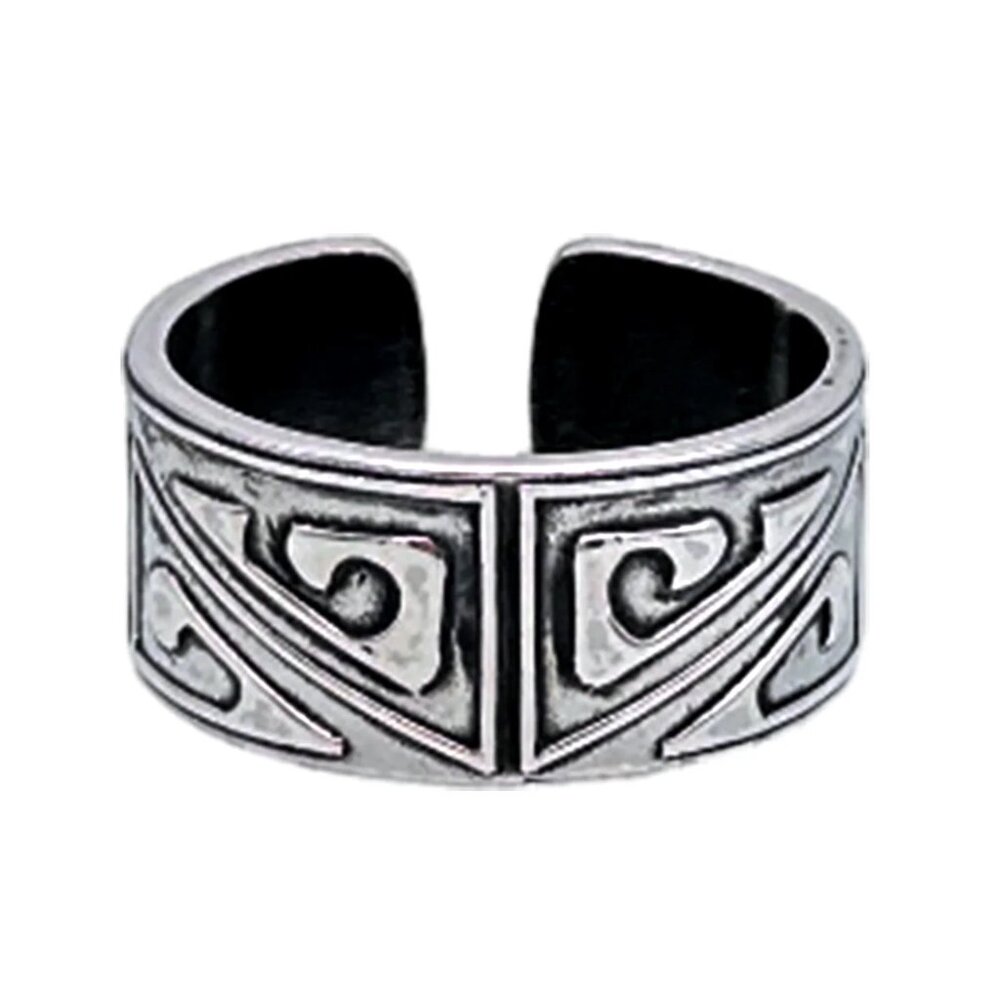 Tabra Jewelry 925 Sterling Silver Pattern Embossed Ring Size 10.5, OOK534